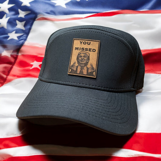You Missed - Leather Patch Hat